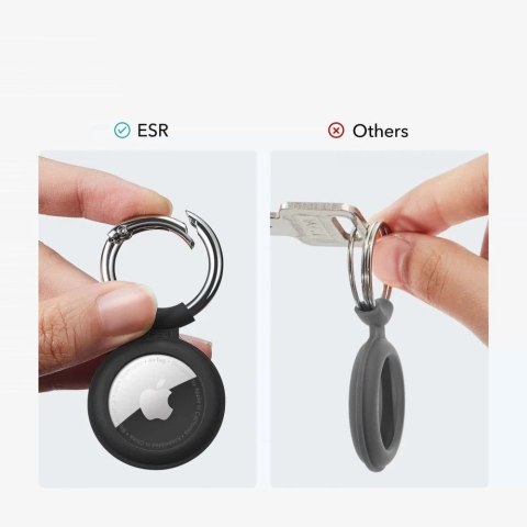 Etui ESR Cloud do lokalizatora Apple AirTag Black & Black