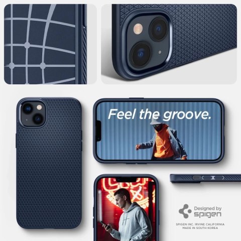Etui Spigen Liquid Air do Apple iPhone 14 Navy Blue