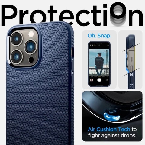 Etui Spigen Liquid Air do Apple iPhone 14 Pro Max Navy Blue
