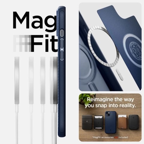 Etui Spigen Mag Armor do Apple iPhone 14 Navy Blue