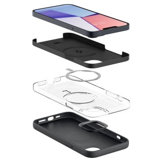 Etui Spigen Silicone Fit Mag MagSafe do Apple iPhone 14 Plus Black