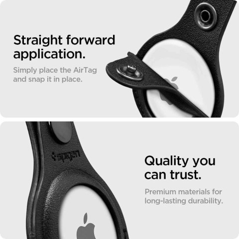 Etui Spigen Valentinus do Apple AirTag Black