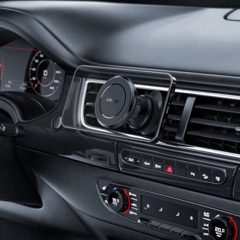 Acefast magnetyczny samochodowy uchwyt do telefonu na kokpit i kratkę wentylacji czarny (D7 black)