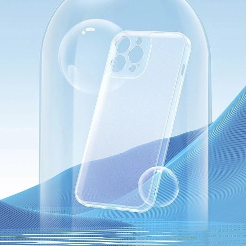 Baseus Frosted Glass Case etui pokrowiec do iPhone 13 Pro Max sztywna obudowa z żelową ramką czarny (ARWS001101)
