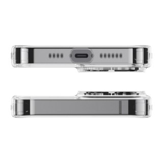 Baseus Frosted Glass Case etui pokrowiec do iPhone 13 sztywna obudowa z żelową ramką przezroczysty (ARWS000602)