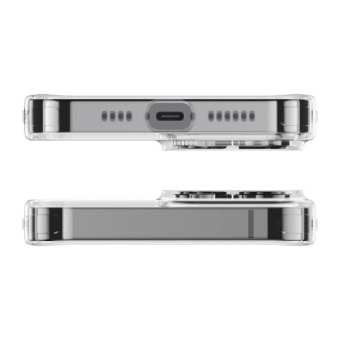 Baseus Frosted Glass Case etui pokrowiec do iPhone 13 sztywna obudowa z żelową ramką przezroczysty (ARWS000602)