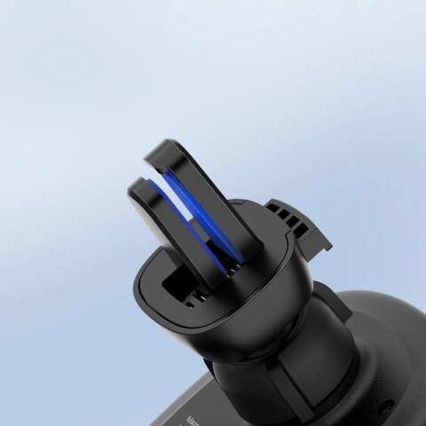 Duzzona samochodowy uchwyt magnetyczny bezprzewodowa indukcyjna ładowarka Qi (kompatybilna z MagSafe) 15W czarny (V1)