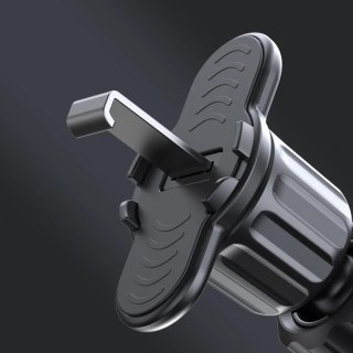 Joyroom 2w1 magnetyczny uchwyt samochodowy do telefonu na kokpit i kratkę wentylacji nawiew czarny (6941237158987)