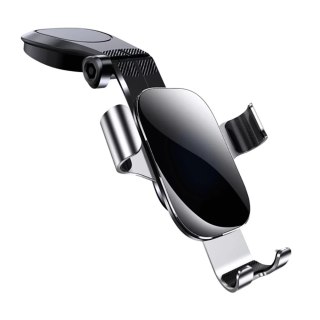 Joyroom Guangying Series grawitacyjny uchwyt samochodowy na deskę rozdzielczą srebrny(JR-ZS198)