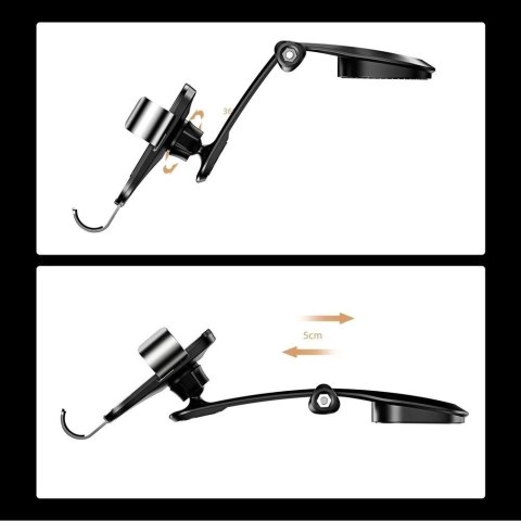 Joyroom Guangying Series grawitacyjny uchwyt samochodowy na deskę rozdzielczą srebrny(JR-ZS198)