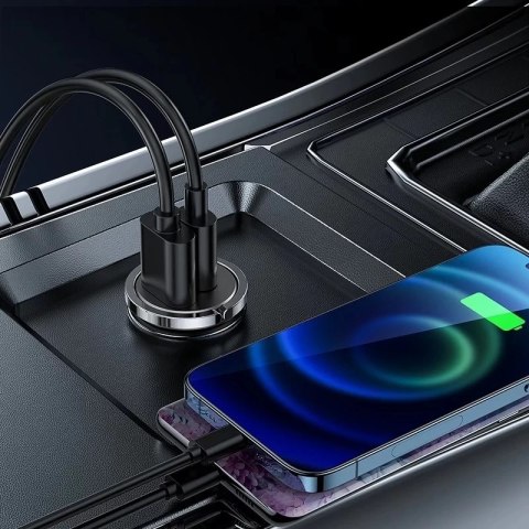 Joyroom ładowarka samochodowa 2 x USB 15W 3,1A szary (C-A48)