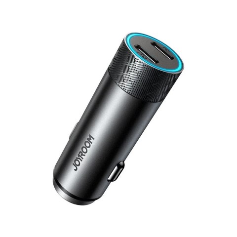 Joyroom ładowarka samochodowa 2 x USB 50W z PD, QC, PPS szary (JR-CL13)
