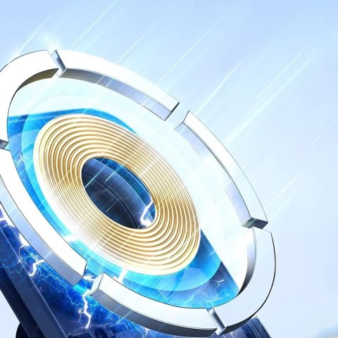 Joyroom samochodowy uchwyt magnetyczny bezprzewodowa indukcyjna ładowarka Qi 15W (kompatybilna z MagSafe do iPhone) na deskę roz