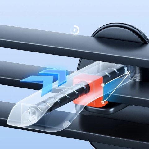 Joyroom samochodowy uchwyt magnetyczny bezprzewodowa indukcyjna ładowarka Qi 15W (kompatybilna z MagSafe do iPhone) na kratkę na