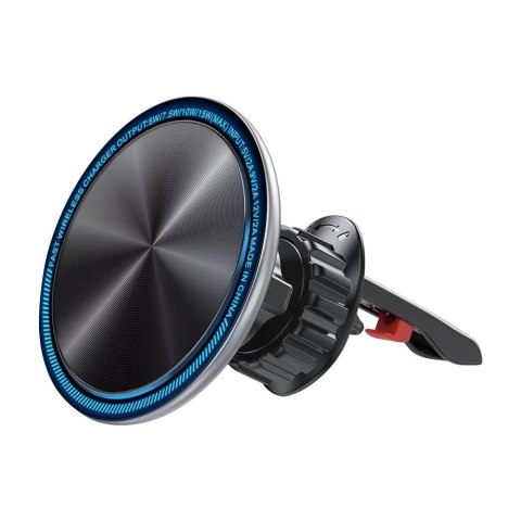 Joyroom samochodowy uchwyt magnetyczny bezprzewodowa indukcyjna ładowarka Qi 15W (kompatybilna z MagSafe do iPhone) na kratkę na