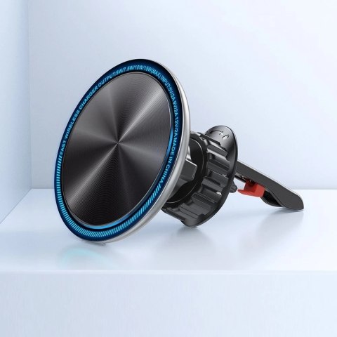 Joyroom samochodowy uchwyt magnetyczny bezprzewodowa indukcyjna ładowarka Qi 15W (kompatybilna z MagSafe do iPhone) na kratkę na