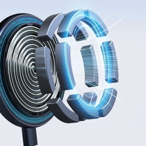 Joyroom samochodowy uchwyt magnetyczny bezprzewodowa indukcyjna ładowarka Qi 15W (kompatybilna z MagSafe do iPhone) na kratkę na