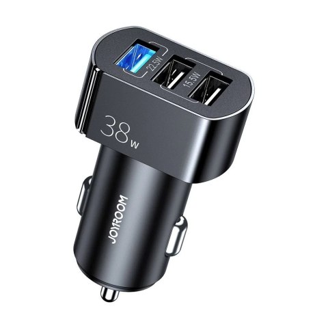 Joyroom szybka ładowarka samochodowa Quick Charge 3.0 (QC3.0) 4,5A 38W 3x USB czarna (C-A19 black)