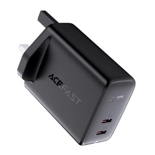 Acefast ładowarka sieciowa (wtyczka UK) 2x USB Typ C 40W, PPS, PD, QC 3.0, AFC, FCP biały (A12 white)