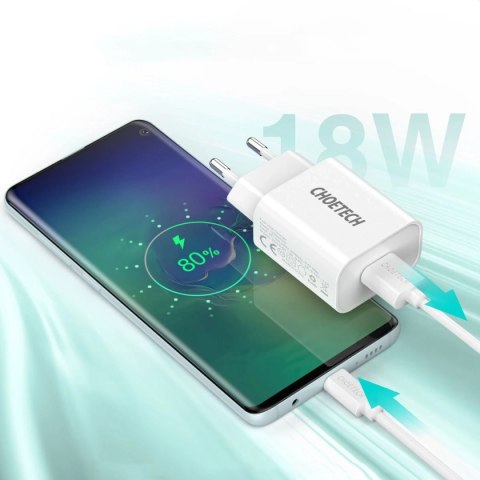 Choetech Q5003 ładowarka sieciowa USB Typ A QC 3.0 biały (Q5003-white)