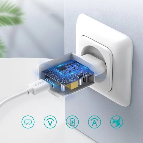 Choetech Q5003 ładowarka sieciowa USB Typ A QC 3.0 biały (Q5003-white)