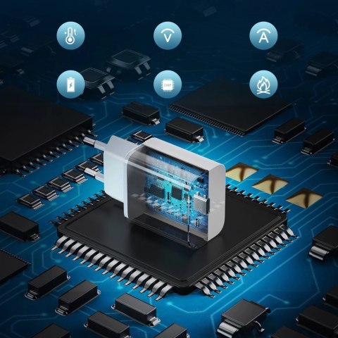 Choetech ładowarka sieciowa USB Typ C 20W Power Delivery + kabel USB Typ C - Lightning 1,2m biały (PD5005)