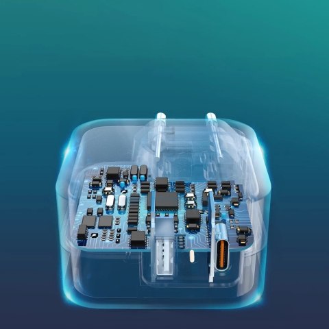 Choetech szybka ładowarka sieciowa QC PD 38W 5A USB Typ C + USB-A biały (PD5002-EU)