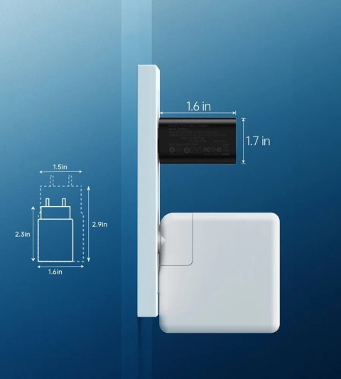 Choetech szybka ładowarka sieciowa USB Typ C 25W PPS PD czarny (PD6003)