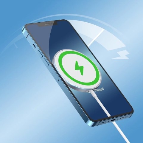 Choetech zestaw magnetyczna ładowarka bezprzewodowa Qi 15W + ładowarka sieciowa 20 W Power Delivery (kompatybilna z MagSafe) bia