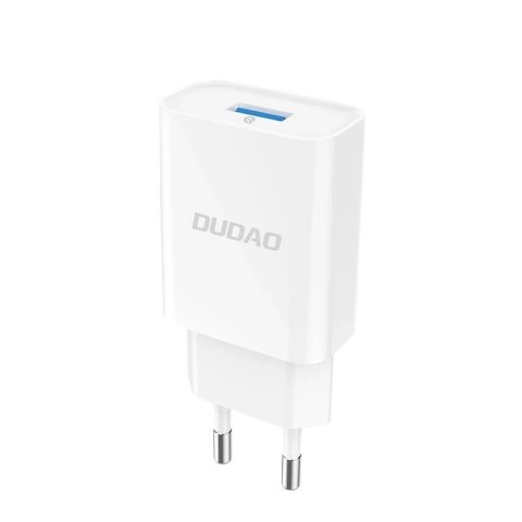 Dudao ładowarka sieciowa EU USB 5V/2.4A QC3.0 Quick Charge 3.0 biały (A3EU white)