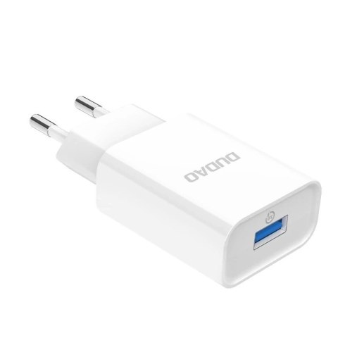 Dudao ładowarka sieciowa EU USB 5V/2.4A QC3.0 Quick Charge 3.0 biały (A3EU white)