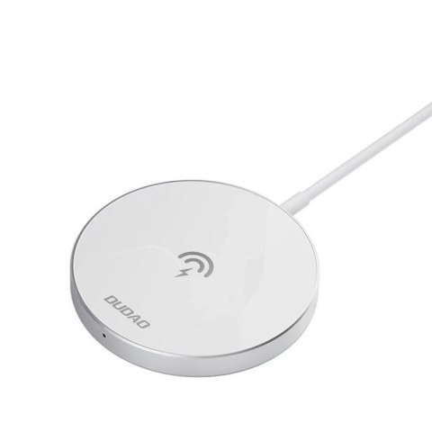 Dudao zestaw magnetyczna ładowarka bezprzewodowa Qi 15 W i ładowarka sieciowa 20 W (kompatybilna z MagSafe) biały (A12XS)