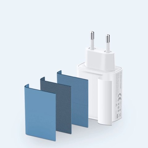 Duzzona ładowarka sieciowa 20W PD QC3.0 USB Typ C biała (T3)