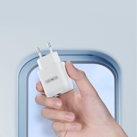 Duzzona ładowarka sieciowa 30W PD QC3.0 USB Typ C / USB biała (T2)