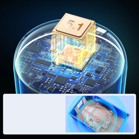 Joyroom głośnik bezprzewodowy Bluetooth 5.1 RGB czarny (JR-ML03)