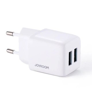 Joyroom ładowarka sieciowa 2x USB 12W 2,4A biały (L-2A121)