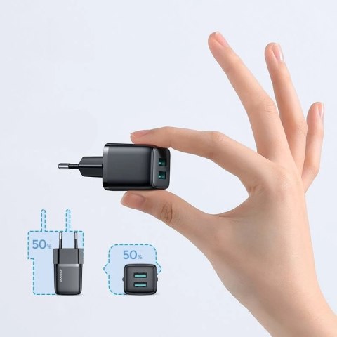 Joyroom ładowarka sieciowa 2x USB 12W 2,4A biały (L-2A121)