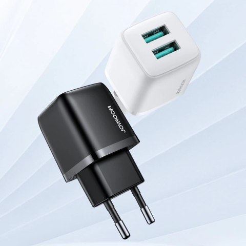 Joyroom ładowarka sieciowa 2x USB 12W 2,4A biały (L-2A121)