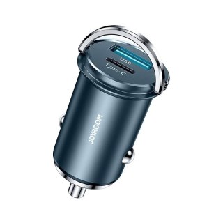 Joyroom szybka ładowarka samochodowa USB Typ C / USB 20 W 5 A Power Delivery Quick Charge 3.0 AFC SCP niebieski (C-A45)