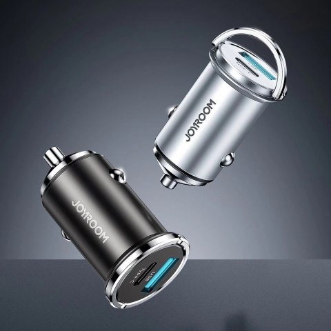 Joyroom szybka ładowarka samochodowa USB Typ C / USB 20 W 5 A Power Delivery Quick Charge 3.0 AFC SCP niebieski (C-A45)