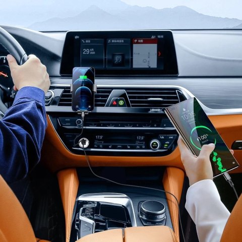 Joyroom szybka ładowarka samochodowa USB Typ C / USB 20 W 5 A Power Delivery Quick Charge 3.0 AFC SCP niebieski (C-A45)