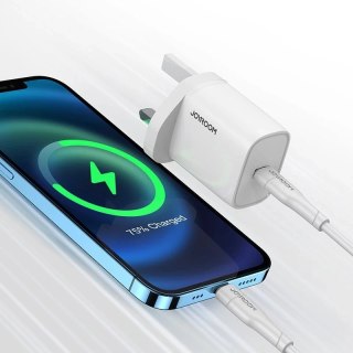 Joyroom szybka ładowarka sieciowa USB Typ C PD 20W wtyczka UK biały (L-P201)