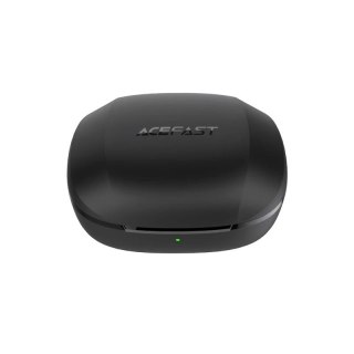 Acefast dokanałowe słuchawki bezprzewodowe TWS Bluetooth 5.2 Hybrid ANC (aktywna redukcja szumów) wodoodporne IPX6 czarny (T2 bl