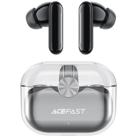 Acefast dokanałowe słuchawki bezprzewodowe TWS Bluetooth 5.2, cVc 8.0, aptX, wodoodporne IPX4 czarny (T3 black)