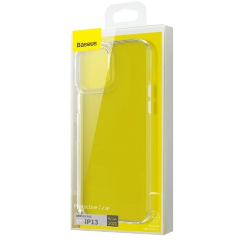 Baseus Simple Series Case przezroczyste żelowe etui iPhone 13 przezroczysty (ARAJ000002)