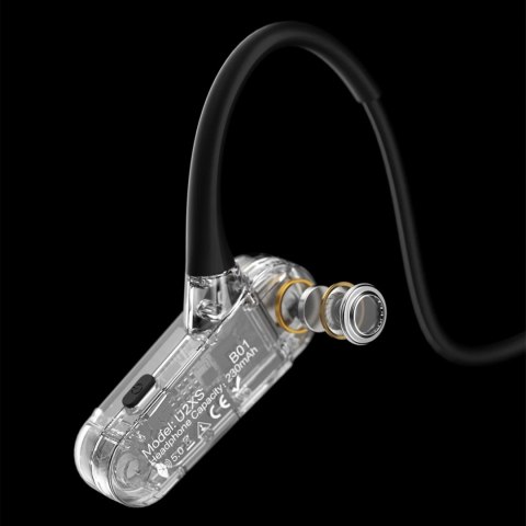 Dudao bezprzewodowe słuchawki sportowe Air Conduction Bluetooth 5.0 230 mAh czarne (U2XS)