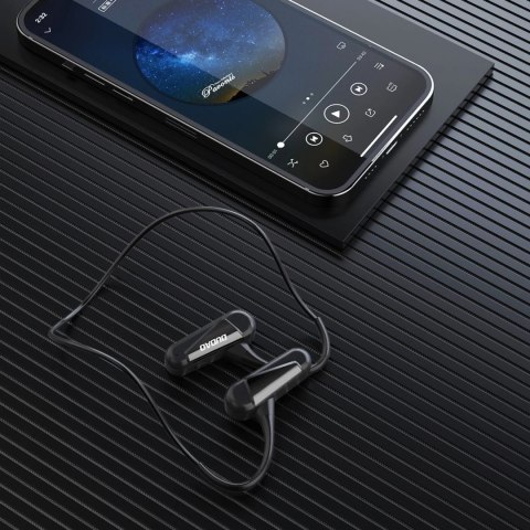 Dudao bezprzewodowe słuchawki sportowe Air Conduction Bluetooth 5.0 230 mAh czarne (U2XS)
