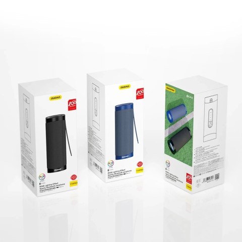 Dudao bezprzewodowy głośnik bluetooth 5.0 światła RGB czarny (Y10Pro)