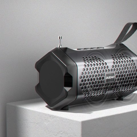 Dudao głośnik bezprzewodowy Bluetooth 5.0 3W 500mAh radio czarny (Y9s-black)