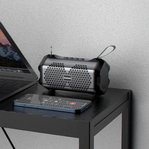 Dudao głośnik bezprzewodowy Bluetooth 5.0 3W 500mAh radio czarny (Y9s-black)